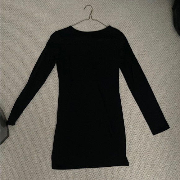 Elegant Black and Gray Women's Dress - Picture 2 of 2